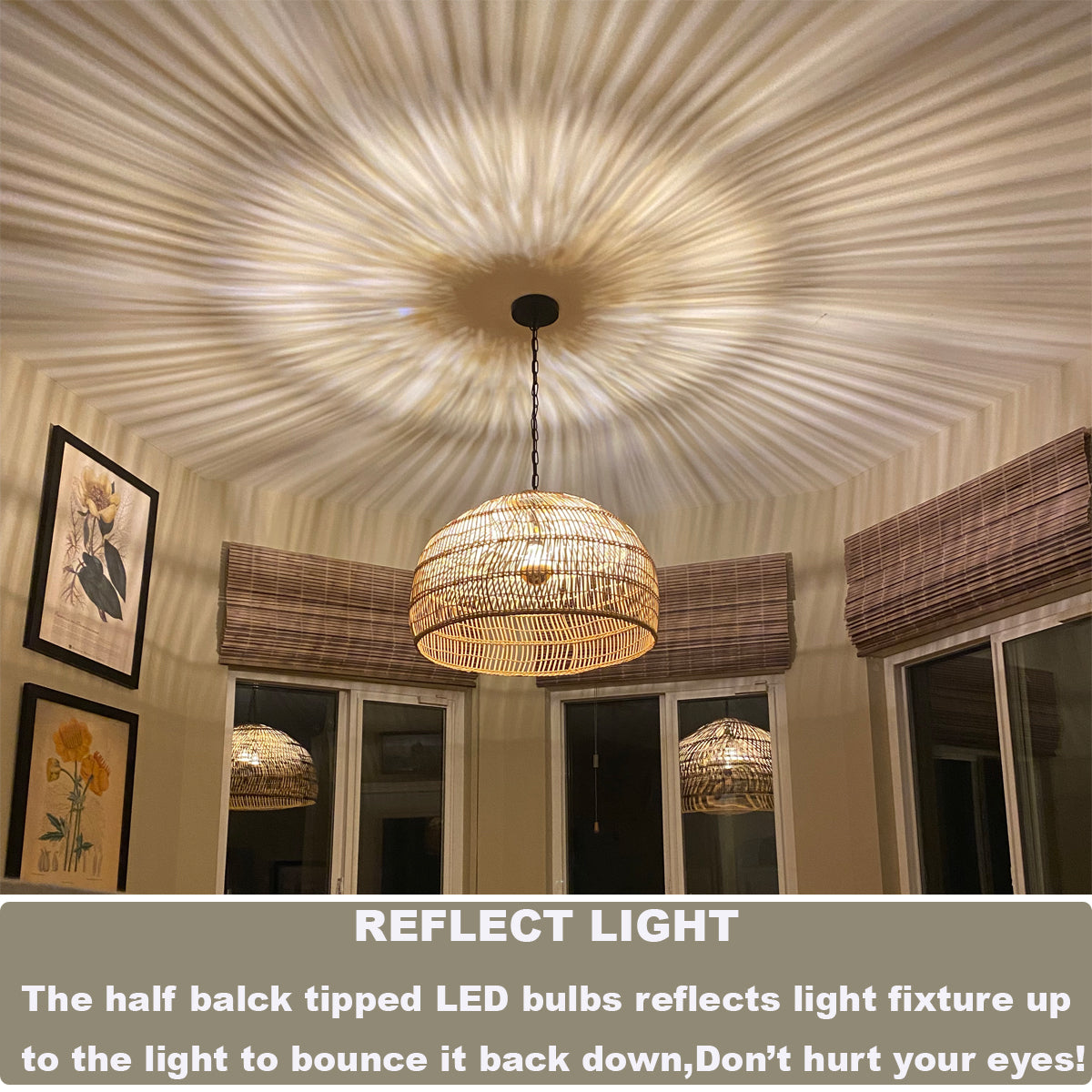 A60 half chrome light bulb red