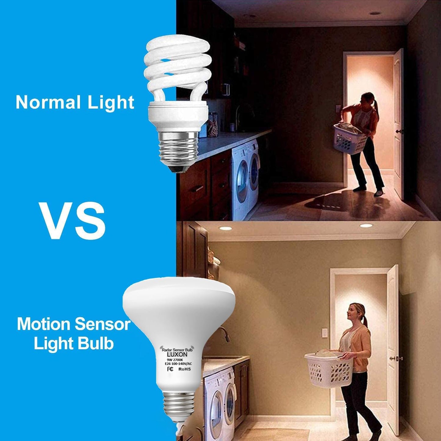 BR radar sensor motion light bulb