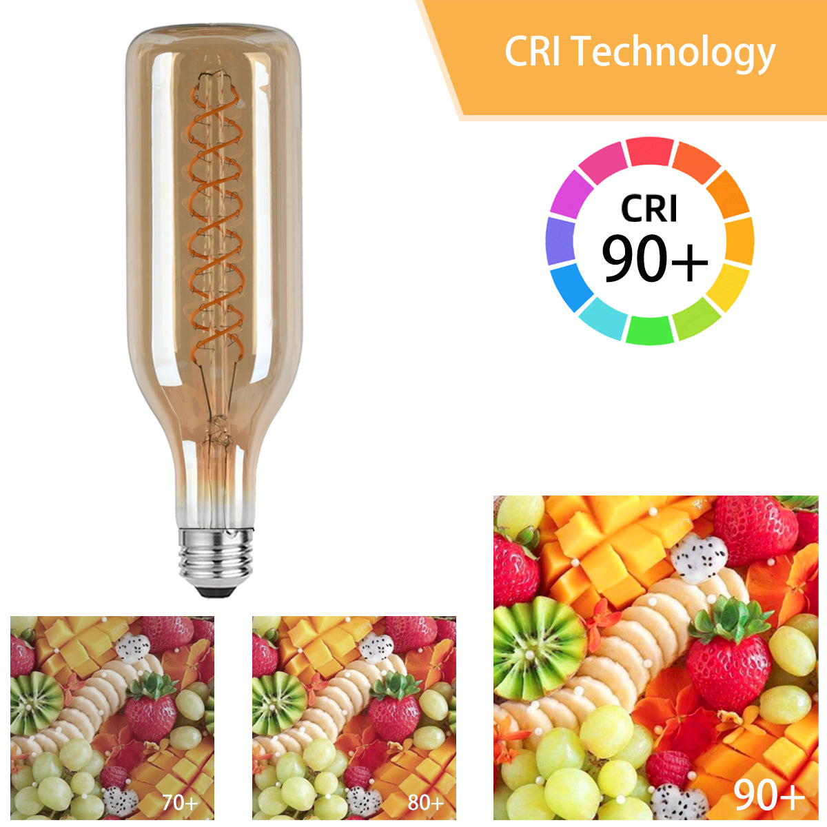 LED Amber bulb B70