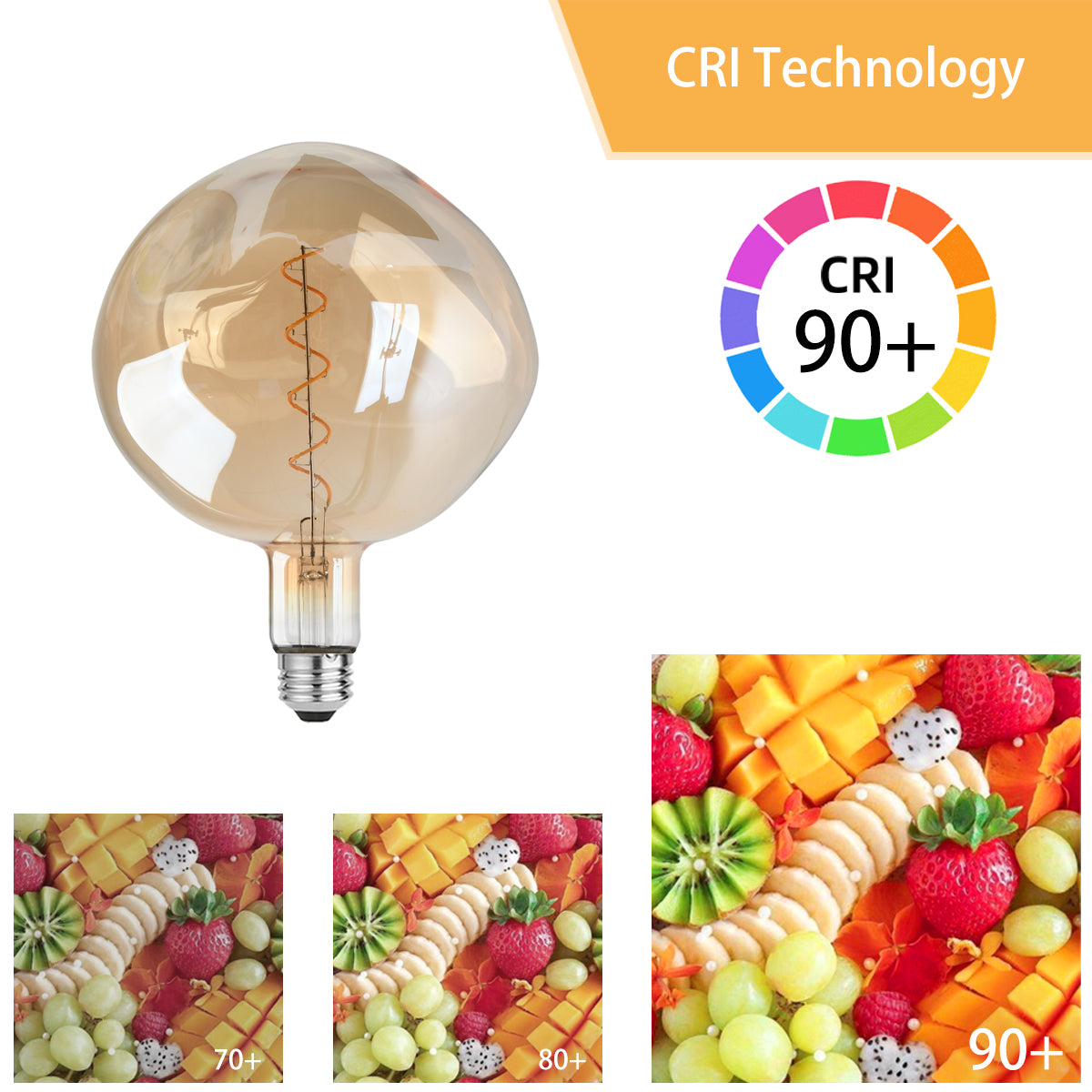 LED Amber bulb S200