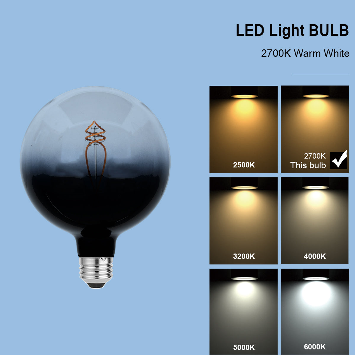 LED colorful bulb G150