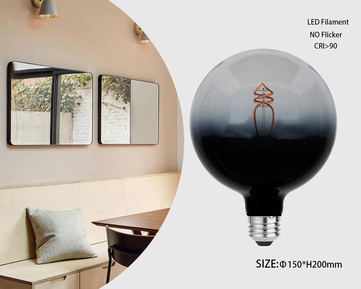 LED colorful bulb G150