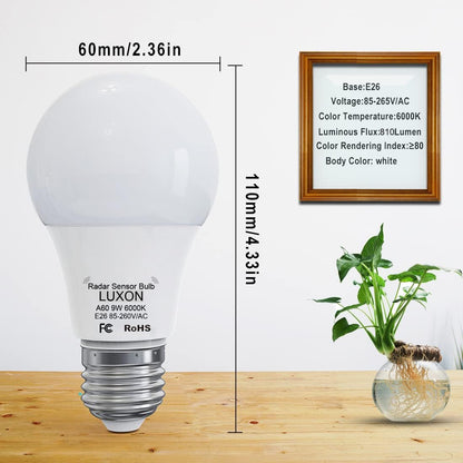 A60 radar sensor motion light bulb
