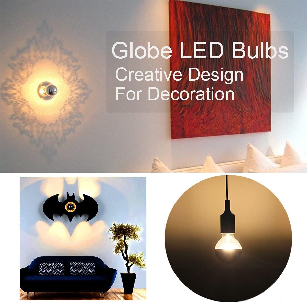 Half Chrome LED Edison Bulb