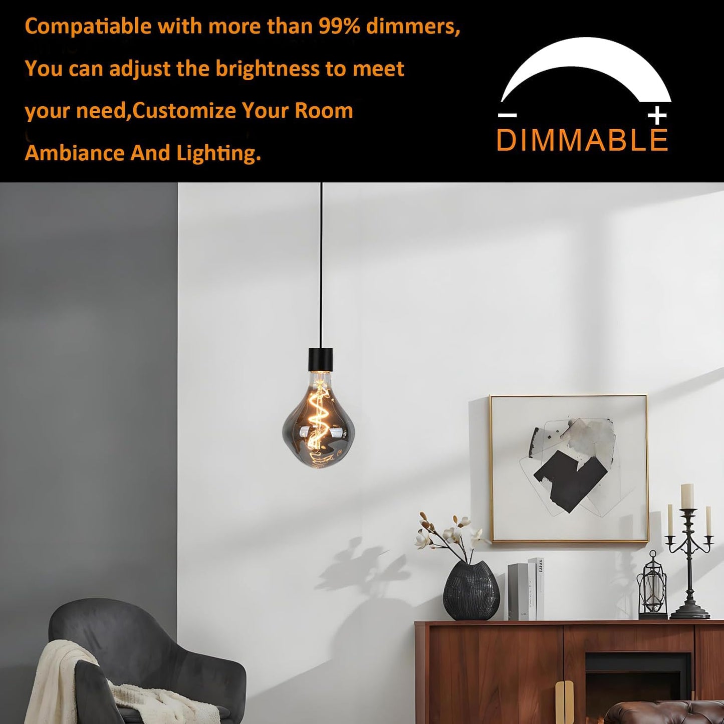 led bulb 5w 2200k A125 smoky gray