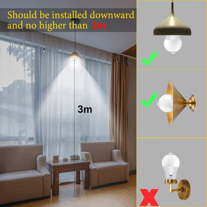 A60 PIR  sensor motion light bulb