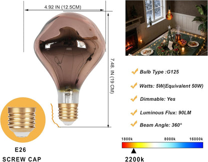 led bulb 5w 2200k A125