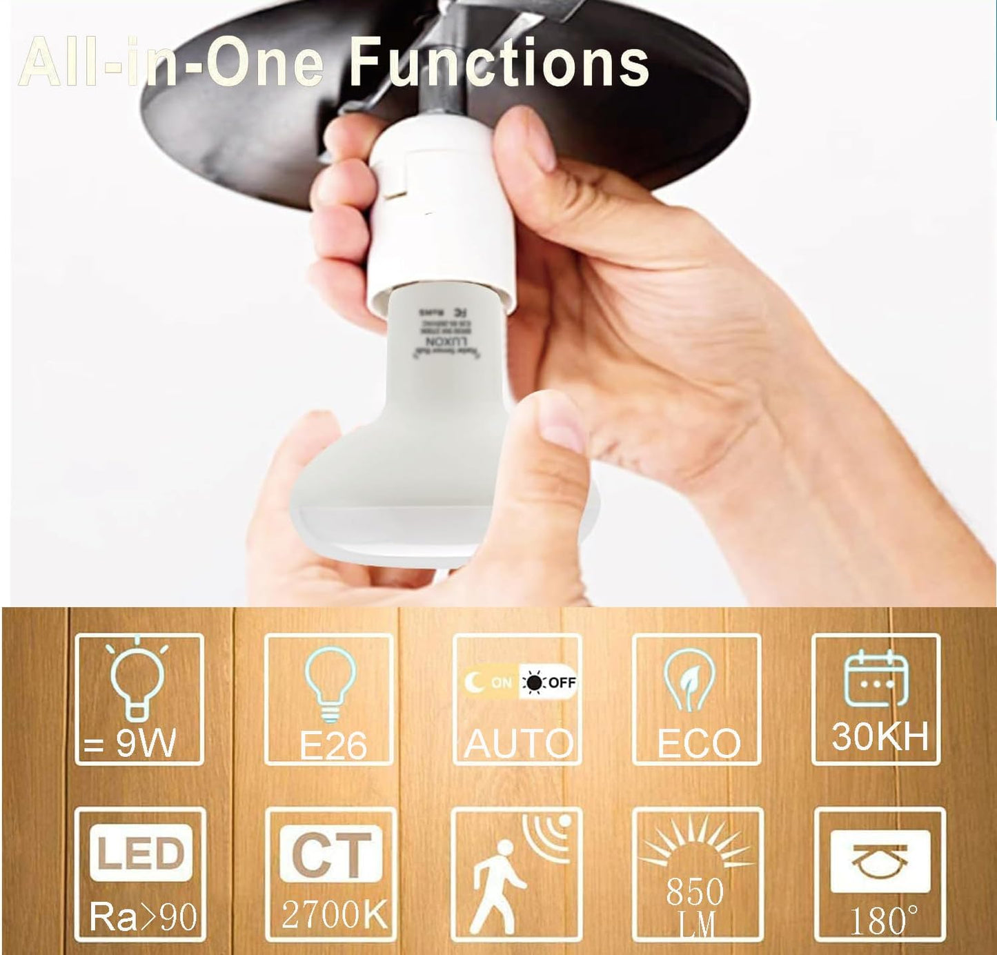 BR radar sensor motion light bulb