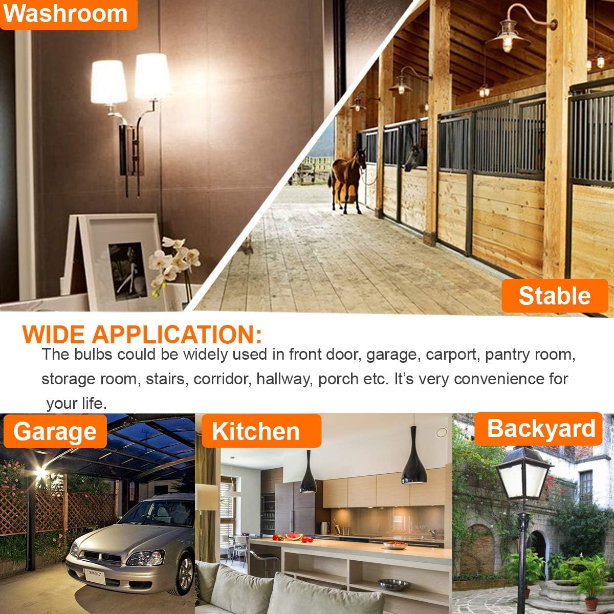 A60 radar sensor motion light bulb